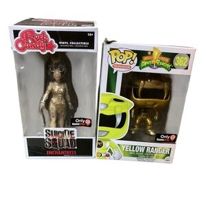 Suicide Squad Enchantress and Power Rangers Yellow Ranger Figures